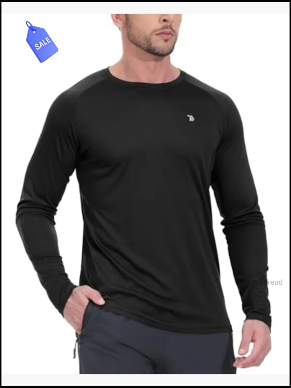 Mens Sun Protection Hiking Shirts Long Sleeve UPF 50+ Lightweight Fishing Swim